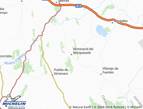 Mapa MICHELIN Almonacid del Marquesado - ViaMichelin