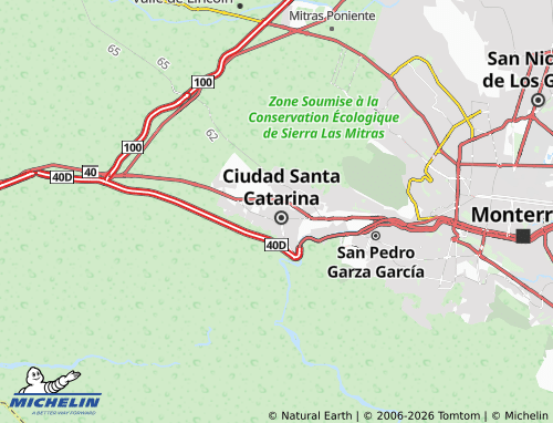Mappa MICHELIN Centro de Santa Catarina - ViaMichelin