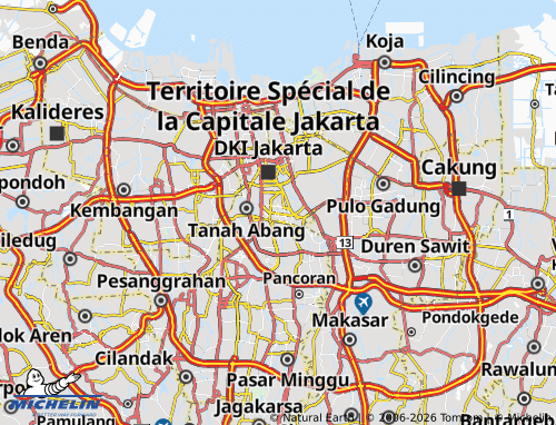 Mapa MICHELIN Menteng - ViaMichelin