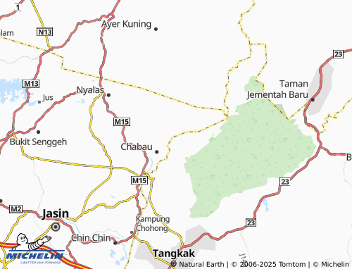 MICHELIN Kampung Baru Gunung Asahan map - ViaMichelin