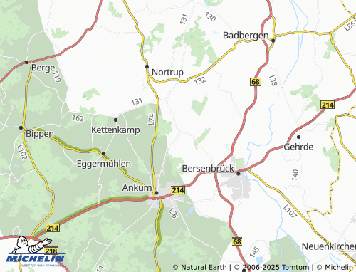 MICHELIN Druchhorn map - ViaMichelin