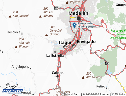 Carte MICHELIN Las Margaritas - ViaMichelin