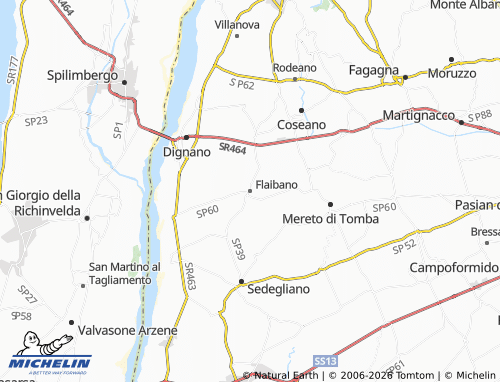 Mapa MICHELIN Flaibano - ViaMichelin