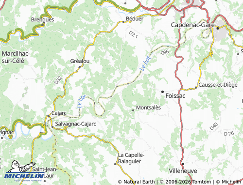 MICHELIN Ambeyrac map - ViaMichelin
