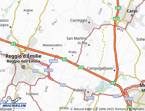 Mapa MICHELIN Prato - ViaMichelin