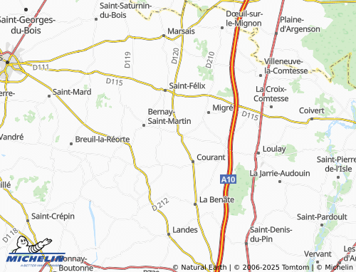 MICHELIN-Landkarte Marnay - ViaMichelin