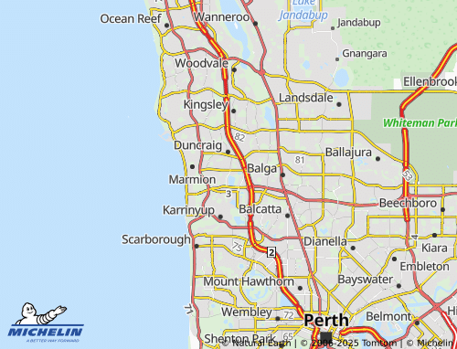 MICHELIN Carine map - ViaMichelin