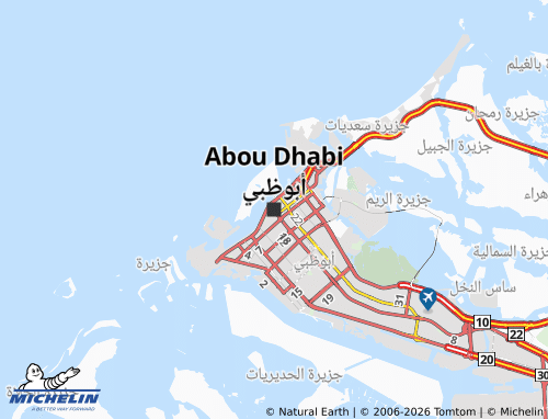 Carte MICHELIN Abou Dhabi - ViaMichelin