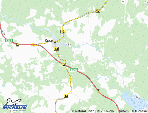 MICHELIN Vardja map - ViaMichelin