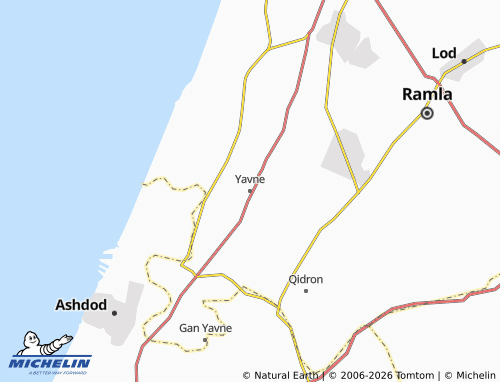 Kaart MICHELIN Yavne - ViaMichelin