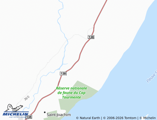 Mappa MICHELIN Saint-Tite-des-Caps - ViaMichelin