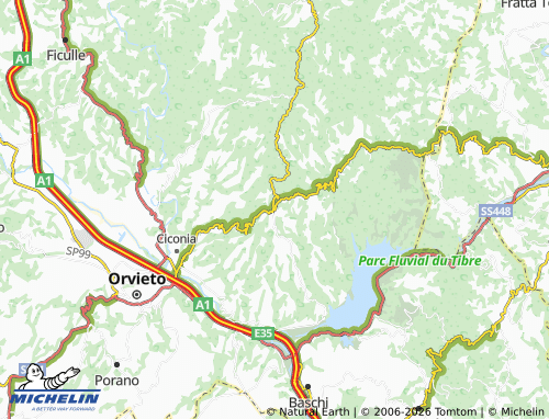 MICHELIN Colonnetta di Prodo map - ViaMichelin