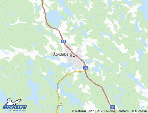 MICHELIN Åtvidaberg map - ViaMichelin