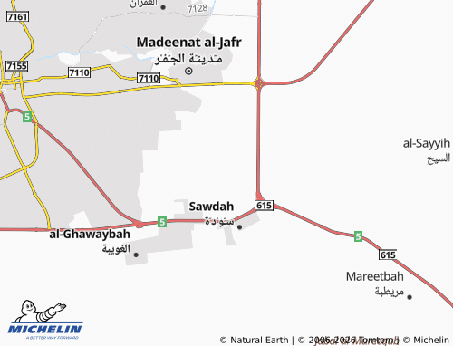 MICHELIN Hajr 9th map - ViaMichelin