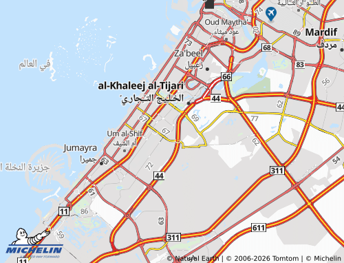 MICHELIN Al Qouz Fourth map - ViaMichelin