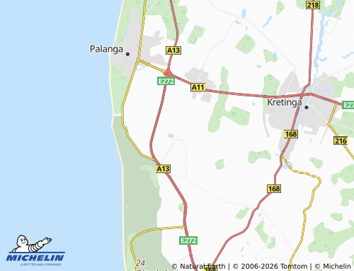 MICHELIN Girkaliai map - ViaMichelin