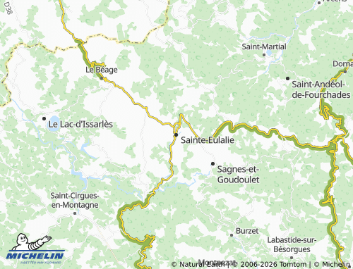 MICHELIN-Landkarte Sainte-Eulalie - ViaMichelin