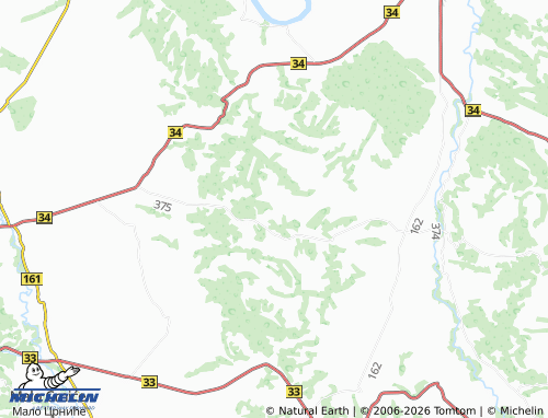 Mapa MICHELIN Pečanica - ViaMichelin