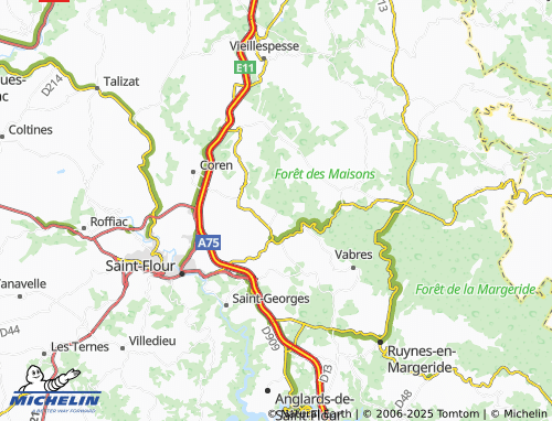 Carte MICHELIN Tiviers - ViaMichelin