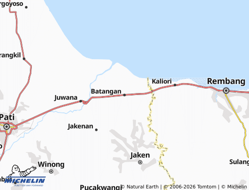 MICHELIN Batangan map - ViaMichelin