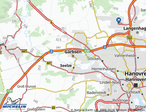 MICHELIN Garbsen map - ViaMichelin