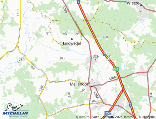 MICHELIN Bestenbostel map - ViaMichelin
