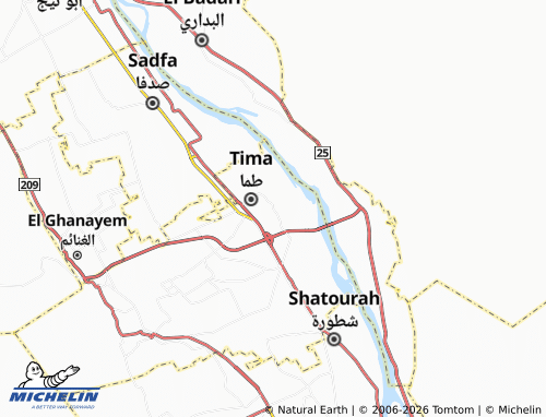 MICHELIN-Landkarte al-Shawkah - ViaMichelin