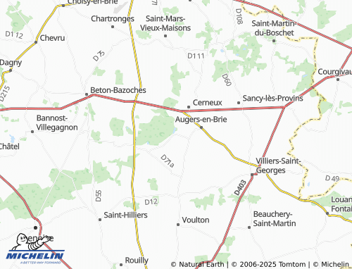 MICHELIN Corberon map - ViaMichelin