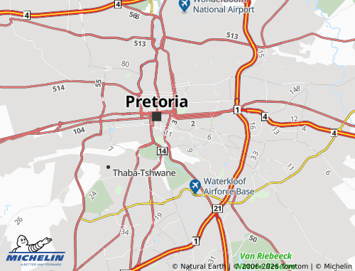 Mapa MICHELIN Muckleneuk - ViaMichelin