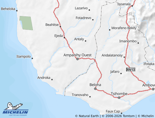 Mappa MICHELIN Ampanihy Ouest - ViaMichelin