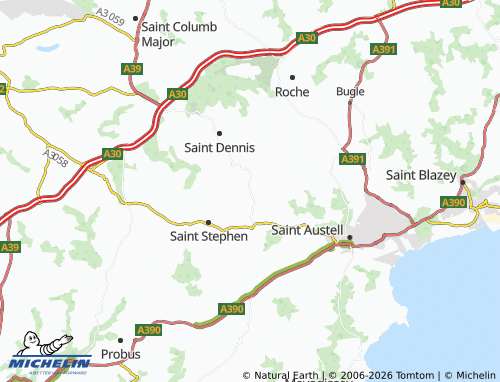 Mappa MICHELIN Foxhole - ViaMichelin