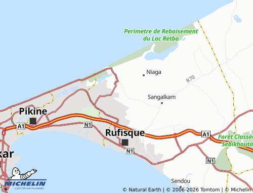 Mapa MICHELIN Niakoulrab - ViaMichelin
