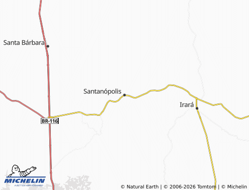 Mapa MICHELIN Santanópolis - ViaMichelin