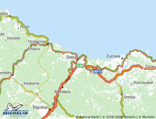 MICHELIN Deba map - ViaMichelin