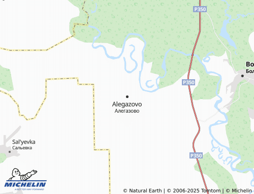 MICHELIN Alegazovo map - ViaMichelin