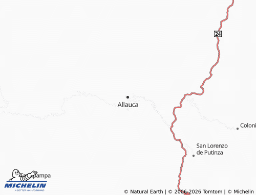 MICHELIN Allauca map - ViaMichelin