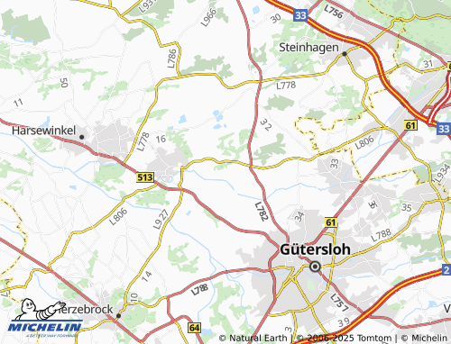 Mapa MICHELIN Niehörster - ViaMichelin