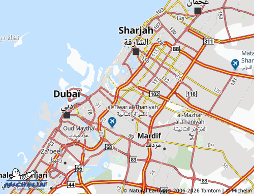 MICHELIN Al Nahda Second map - ViaMichelin