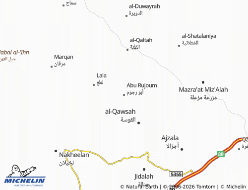 MICHELIN-Landkarte Abu Rujoum - ViaMichelin
