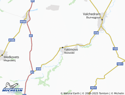 MICHELIN Yakimovo map - ViaMichelin