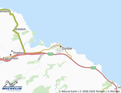 MICHELIN Dunbar map - ViaMichelin
