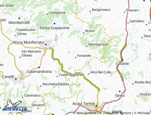 Mapa MICHELIN Fontanile - ViaMichelin