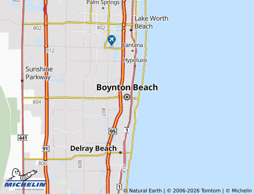 Kaart MICHELIN Boynton Beach - ViaMichelin