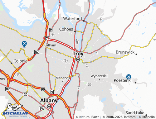 Mapa MICHELIN Troy - ViaMichelin