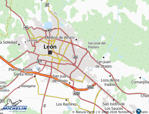 Mappa MICHELIN Tecnlógico de León Norte - ViaMichelin