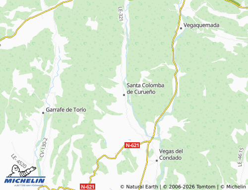 MICHELIN Santa Colomba de Curueño map - ViaMichelin