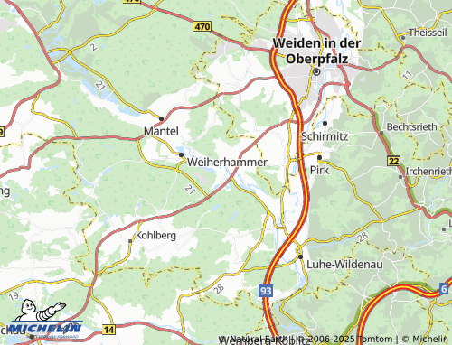 MICHELIN Radschin map - ViaMichelin