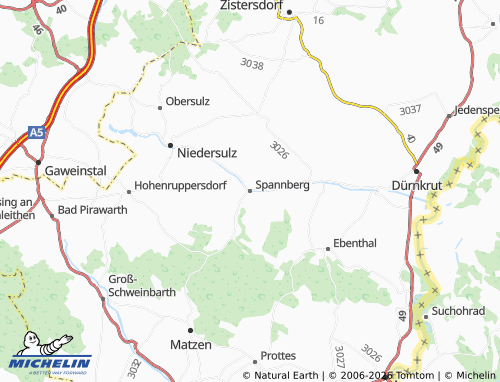 MICHELIN Spannberg map - ViaMichelin