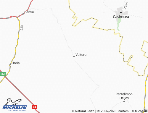 MICHELIN Vulturu map - ViaMichelin