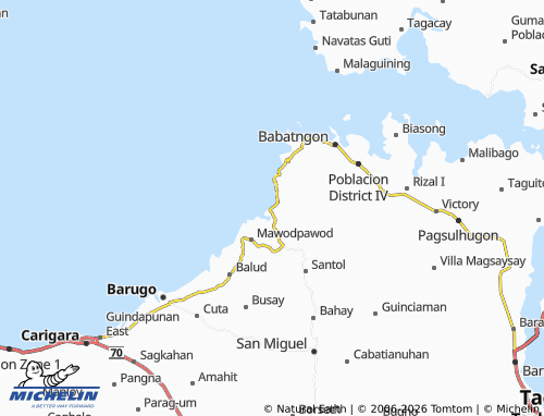MICHELIN Bagacay map - ViaMichelin